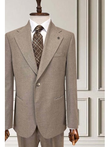 SUIT SARTORIA AÇIK KAHVERENGİ YÜNLÜ TAKIM 252155