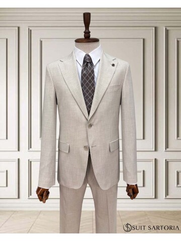 SUIT SARTORIA BEJ TAKIM ELBİSE 2595