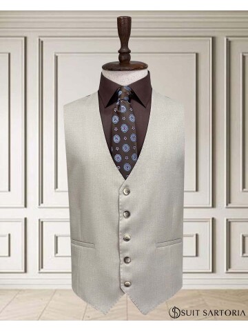 SUIT SARTORIA BEJ YELEKLİ TAKIM ELBİSE 252014