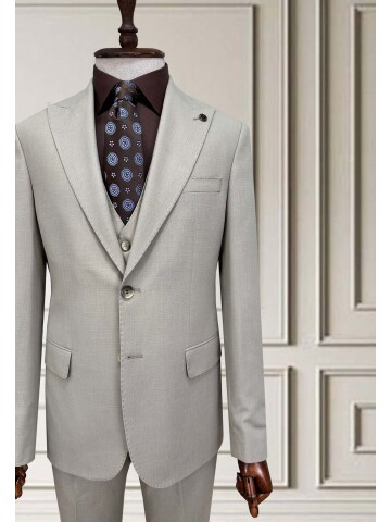 SUIT SARTORIA BEJ YELEKLİ TAKIM ELBİSE 252014