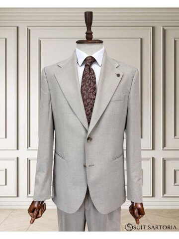 SUIT SARTORIA BEJ YÜNLÜ TAKIM 252155