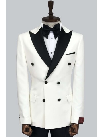 SUIT SARTORIA BEYAZ DAMATLIK 5444