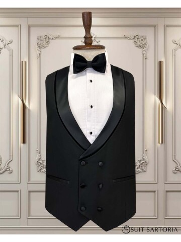 SUIT SARTORIA BEYAZ ŞAL YAKA DAMATLIK 5618