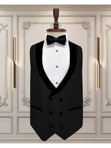 SUIT SARTORIA ÇIKMA YAKA SİYAH DAMATLIK 5536