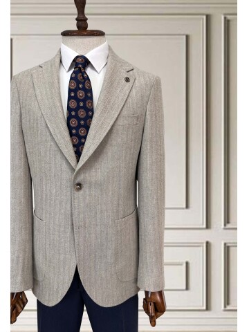 SUIT SARTORIA ÇİZGİLİ BEJ TAKIM 252134