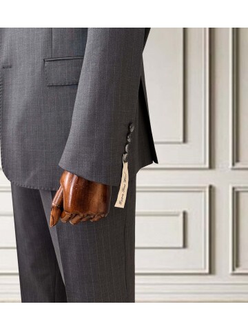 SUIT SARTORIA ÇİZGİLİ GRİ YÜNLÜ TAKIM 252076