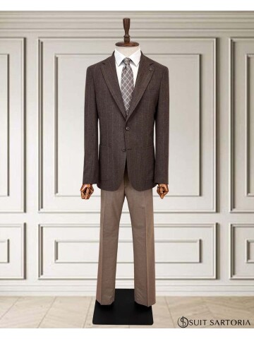 SUIT SARTORIA ÇİZGİLİ KAHVERENGİ TAKIM 252134