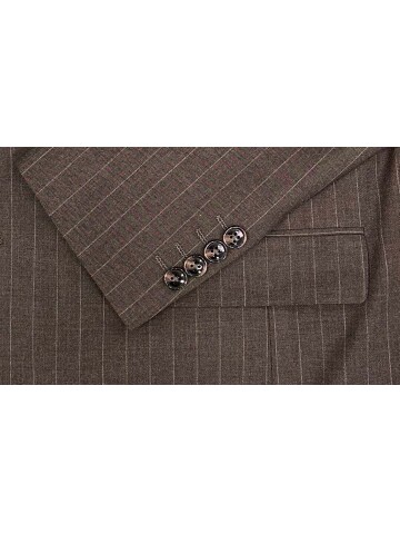 SUIT SARTORIA ÇİZGİLİ KAHVERENGİ TAKIM ELBİSE 2002/50