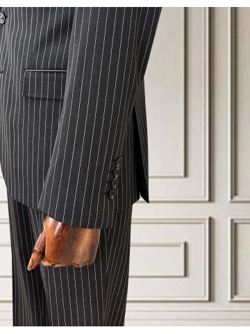 SUIT SARTORIA ÇİZGİLİ KAHVERENGİ TAKIM ELBİSE 252024