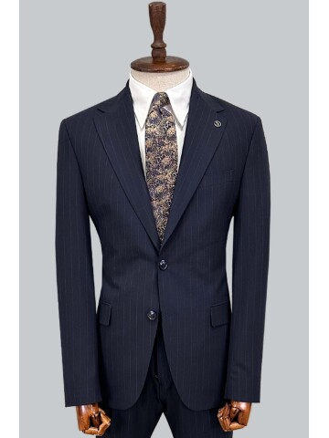 SUIT SARTORIA ÇİZGİLİ LACİVERT TAKIM ELBİSE 2002/50