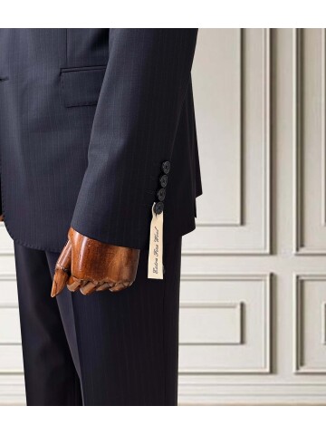 SUIT SARTORIA ÇİZGİLİ LACİVERT YÜNLÜ TAKIM 252076