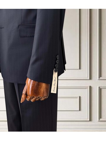 SUIT SARTORIA ÇİZGİLİ LACİVERT YÜNLÜ TAKIM 252076