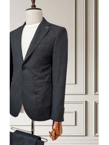 SUIT SARTORIA ÇİZGİLİ SİYAH SPOR TAKIM 252213