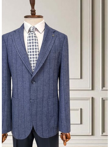 SUIT SARTORIA ÇİZGİLİ SİYAH TAKIM 252134