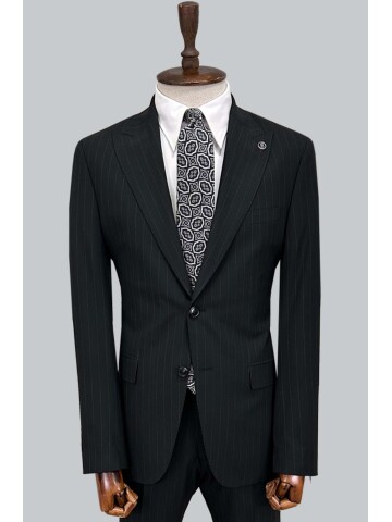 SUIT SARTORIA ÇİZGİLİ SİYAH TAKIM ELBİSE 2002/51