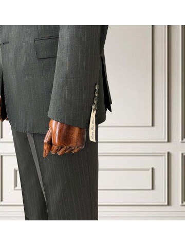 SUIT SARTORIA ÇİZGİLİ YEŞİL YÜNLÜ TAKIM 252076