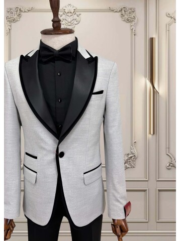 SUIT SARTORIA GRİ SİVRİ YAKA DAMATLIK 5712