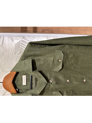 SUIT SARTORIA KHAKI LINEN SHIRT 6108
