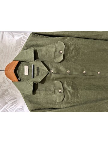 SUIT SARTORIA KHAKI LINEN SHIRT 6108