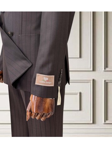 SUIT SARTORIA KAHVERENGİ ÇİZGİLİ KRUVAZE TAKIM 252101