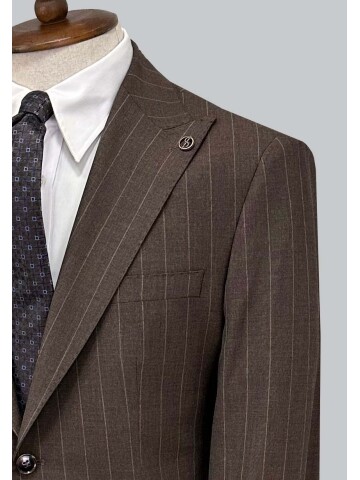 SUIT SARTORIA KAHVERENGİ ÇİZGİLİ TAKIM ELBİSE 2002/65