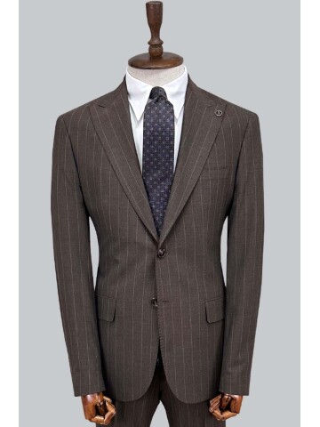 SUIT SARTORIA KAHVERENGİ ÇİZGİLİ TAKIM ELBİSE 2002/65
