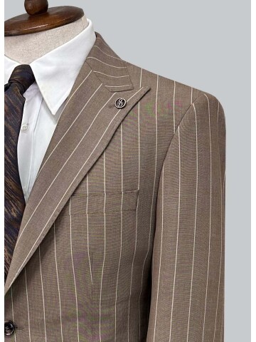 SUIT SARTORIA KAHVERENGİ ÇİZGİLİ TAKIM ELBİSE 2002/65