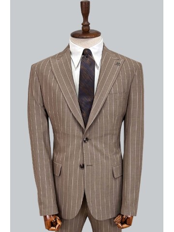 SUIT SARTORIA KAHVERENGİ ÇİZGİLİ TAKIM ELBİSE 2002/65