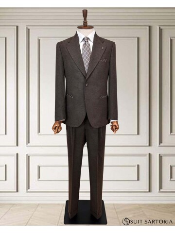 SUIT SARTORIA KOYU KAHVERENGİ YÜNLÜ TAKIM 252155