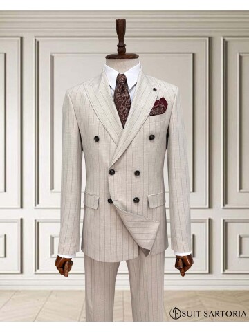 SUIT SARTORIA KRUVAZE BEJ TAKIM ELBİSE 2002/48