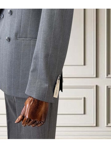 SUIT SARTORIA KRUVAZE ÇİZGİLİ GRİ TAKIM ELBİSE 252098