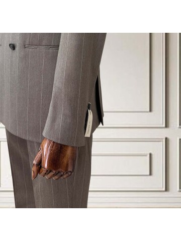 SUIT SARTORIA KRUVAZE ÇİZGİLİ KAHVERENGİ TAKIM ELBİSE 252098