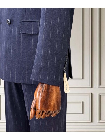 SUIT SARTORIA KRUVAZE ÇİZGİLİ MAVİ TAKIM 2002/48