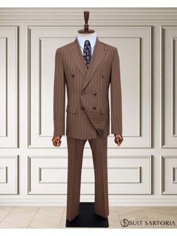 SUIT SARTORIA KRUVAZE KAHVERENGİ TAKIM ELBİSE 2002/48