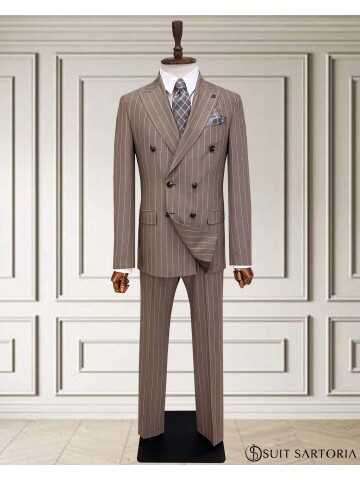 SUIT SARTORIA KRUVAZE KAHVERENGİ TAKIM ELBİSE 2002/48