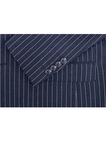 SUIT SARTORIA LACİVERT ÇİZGİLİ YELEKLİ TAKIM ELBİSE 2320