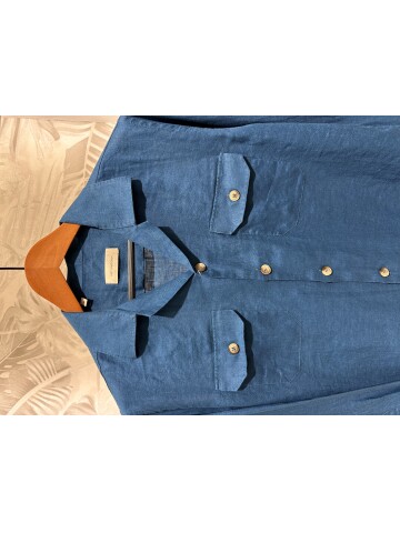 SUIT SARTORIA LACİVERT KETEN GÖMLEK 6108