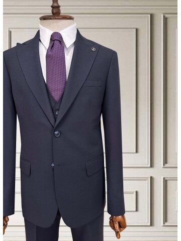 SUIT SARTORIA LACİVERT YELEKLİ TAKIM ELBİSE 252014
