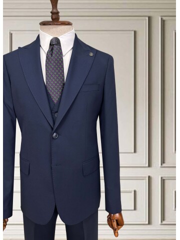 SUIT SARTORIA LACİVERT YELEKLİ TAKIM ELBİSE 252014