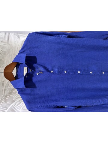 SUIT SARTORIA BLUE LINEN SHIRT 6109