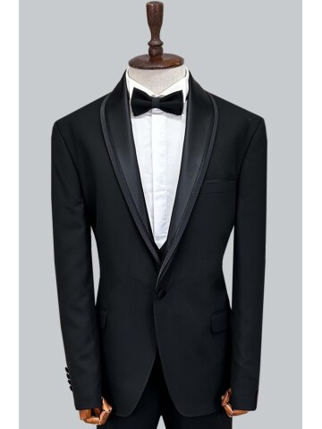 SUIT SARTORIA SİYAH BÜYÜK BEDEN DAMATLIK 5539