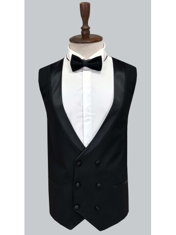 SUIT SARTORIA SİYAH BÜYÜK BEDEN SİVRİ ÇIKMA YAKA DAMATLIK 5539