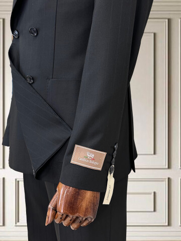 SUIT SARTORIA SİYAH ÇİZGİLİ KRUVAZE TAKIM 252101