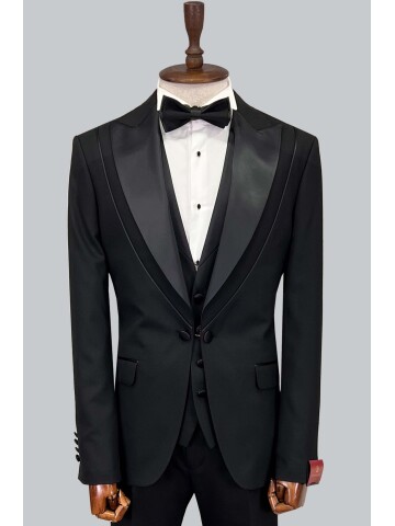 SUIT SARTORIA BLACK TUXEDO 5615