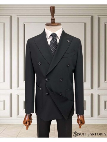 SUIT SARTORIA SİYAH KRUVAZE TAKIM 252050