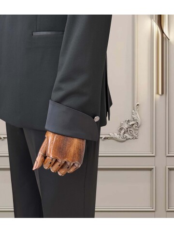 SUIT SARTORIA SİYAH ŞAL YAKA TOKALI DAMATLIK 5734