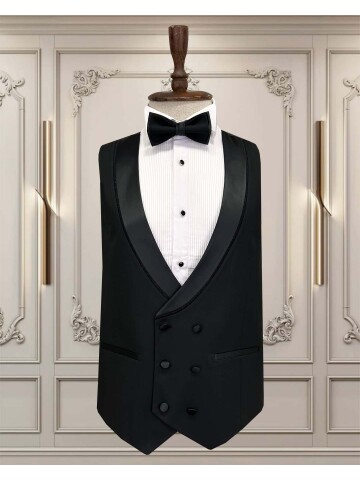 SUIT SARTORIA SİYAH SİVRİ YAKA DAMATLIK 5071