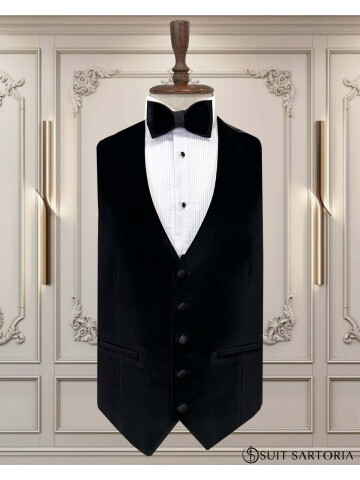 SUIT SARTORIA SİYAH YÜNLÜ DAMATLIK 5751