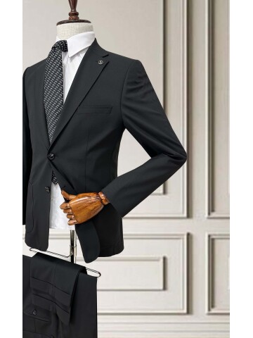 SUIT SARTORIA SİYAH YÜNLÜ TAKIM ELBİSE 252051