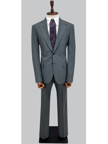 SUIT SARTORIA YEŞİL ÇİZGİLİ TAKIM ELBİSE 2002/65